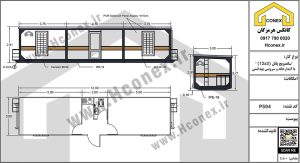 ساندویچ پانل 12 3 با آبدارخانه و سرویس بهداشتی 1