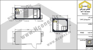 کانکس 6 3 ساندویچ پانل با پنجره اضافه 1